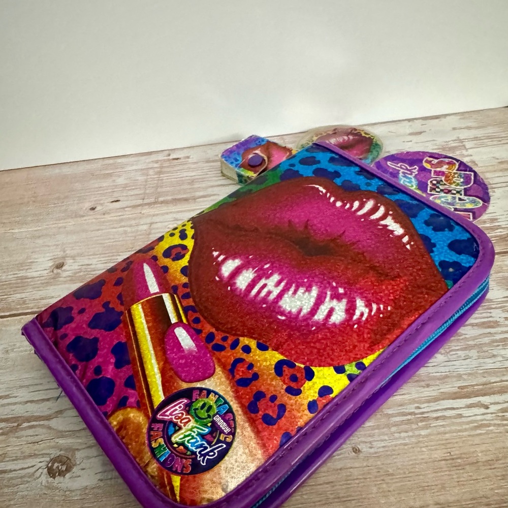 Colorful Lip Print Women's Bag